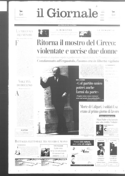 Il giornale : quotidiano del mattino